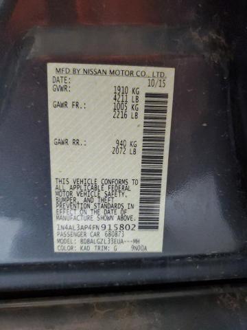 2015 NISSAN ALTIMA 2.5 #3285718656