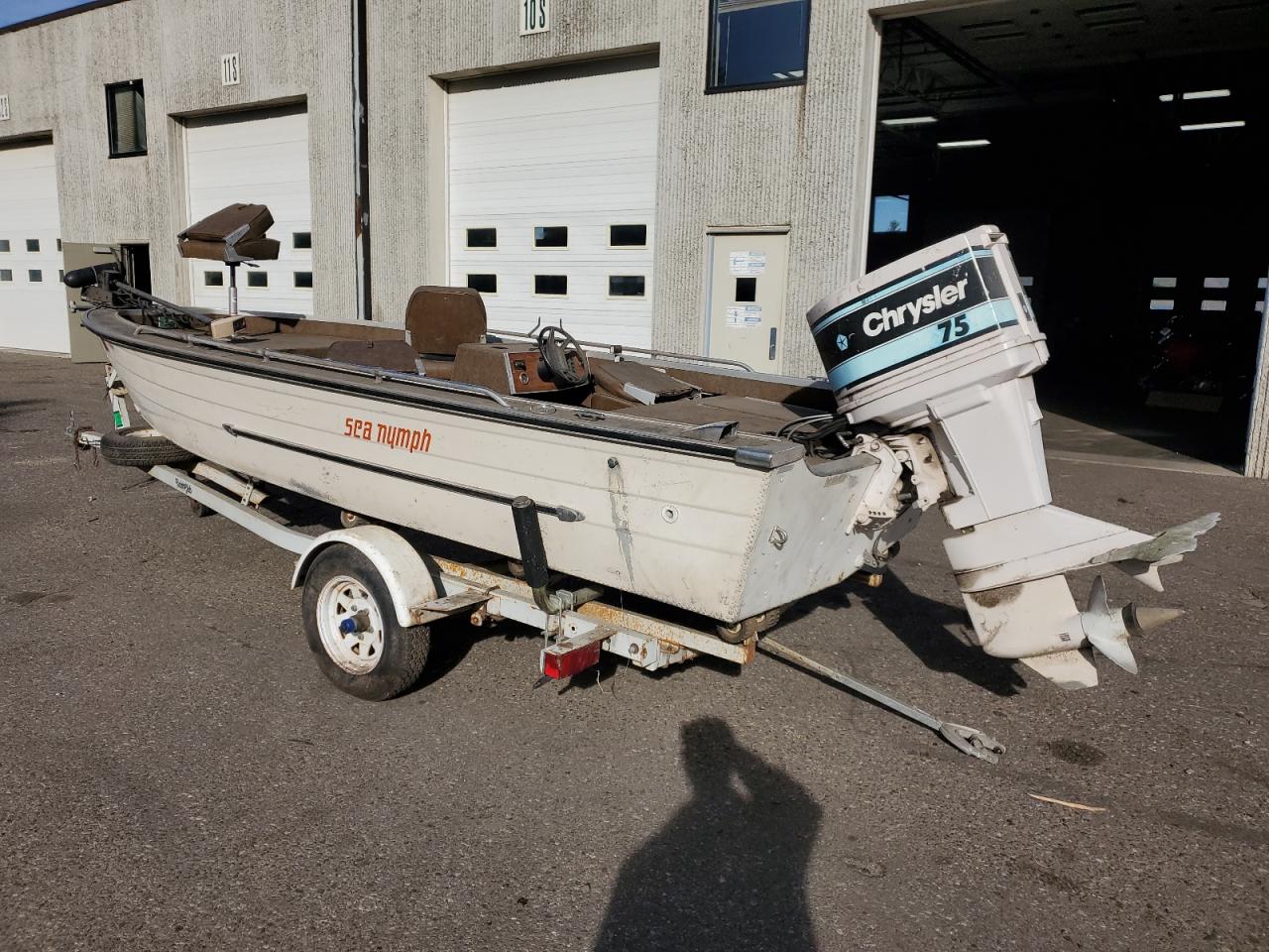 Lot #3291376150 1978 SEA NYMPH BOAT W/TRL