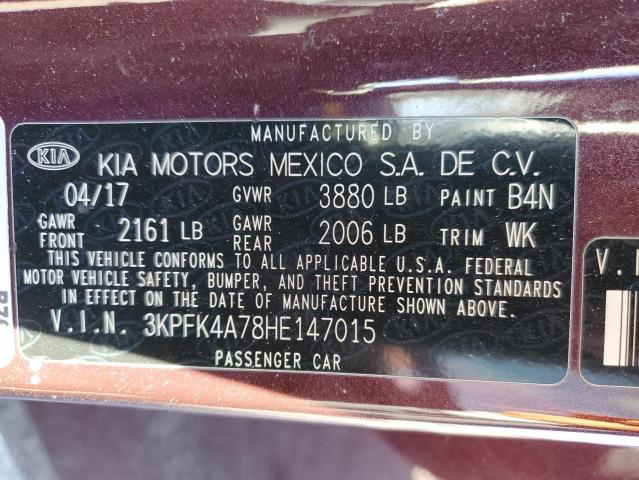 2017 KIA FORTE LX #3296087837