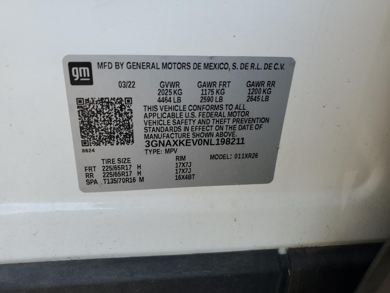 CHEVROLET EQUINOX LT