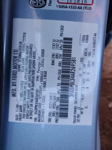 2010 FORD FUSION HYB #3301863975
