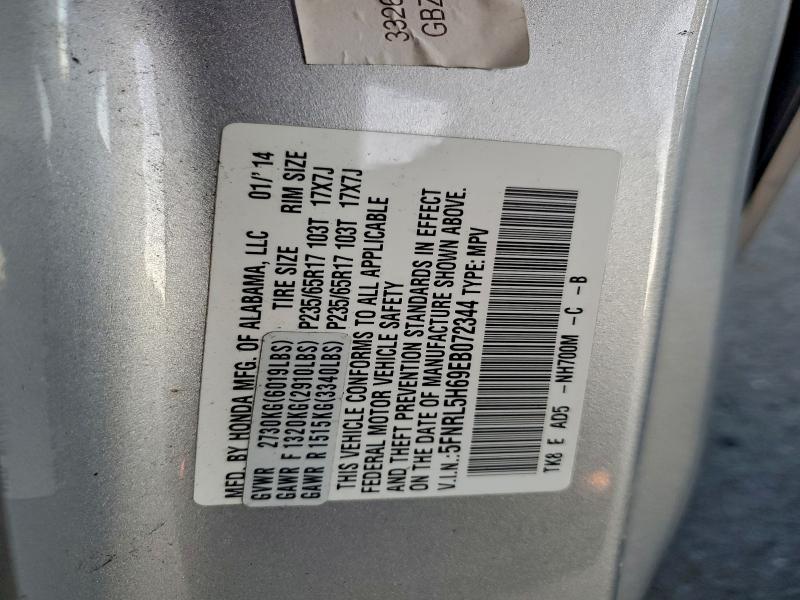 2014 HONDA ODYSSEY EX #3297254387