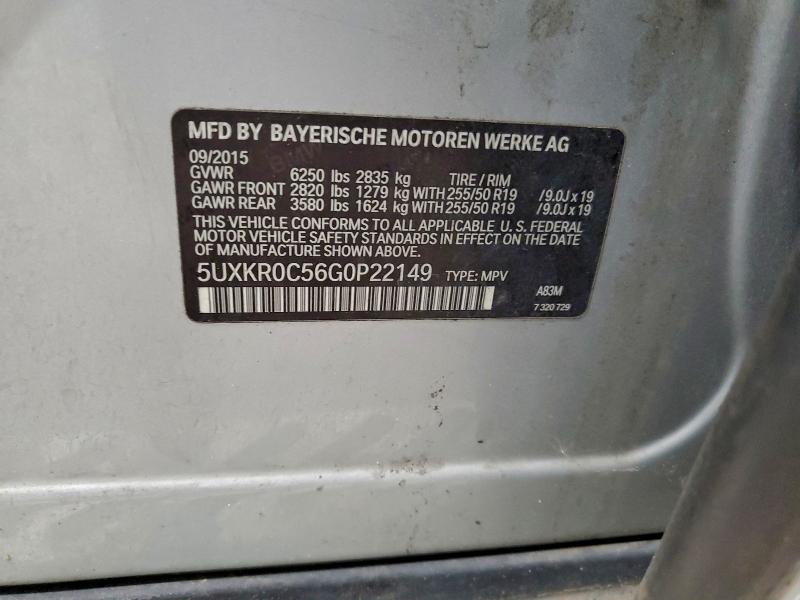 2016 BMW X5 XDRIVE3 #3296945842