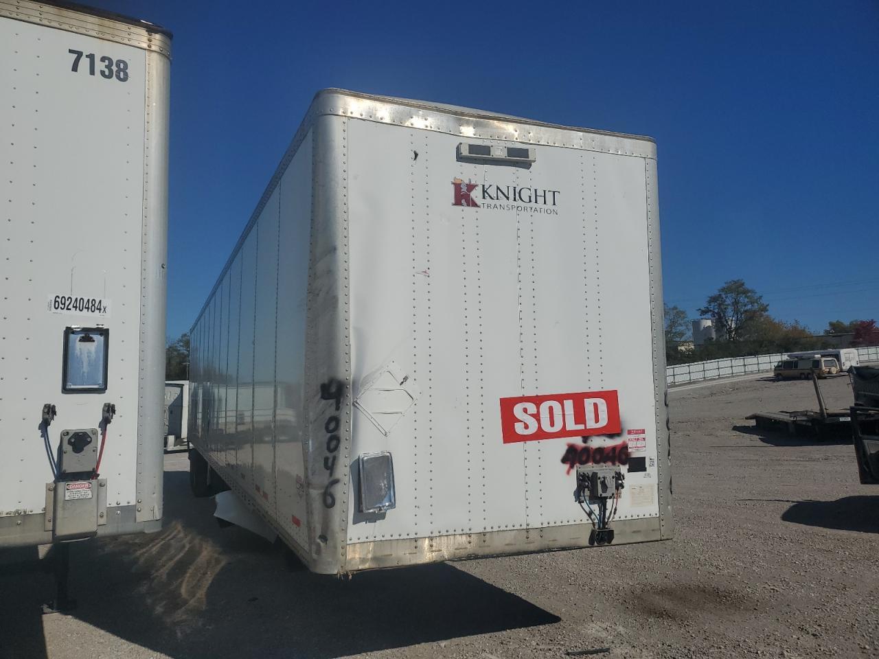 Lot #3290106261 2013 WABASH TRAILER