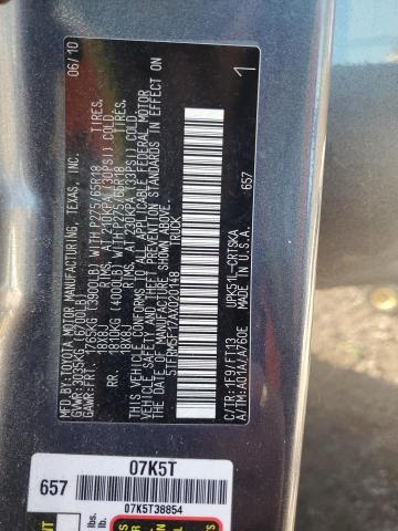 2010 TOYOTA TUNDRA DOU - 5TFRM5F17AX020148