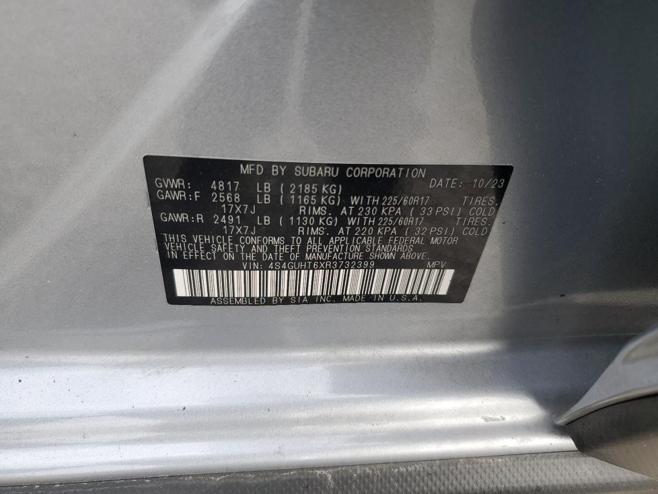 SUBARU CROSSTREK WILDERNESS