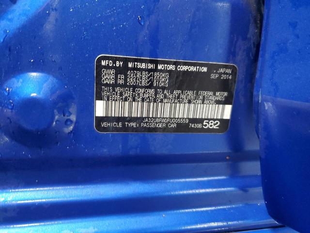 2015 MITSUBISHI LANCER GT #3293453473