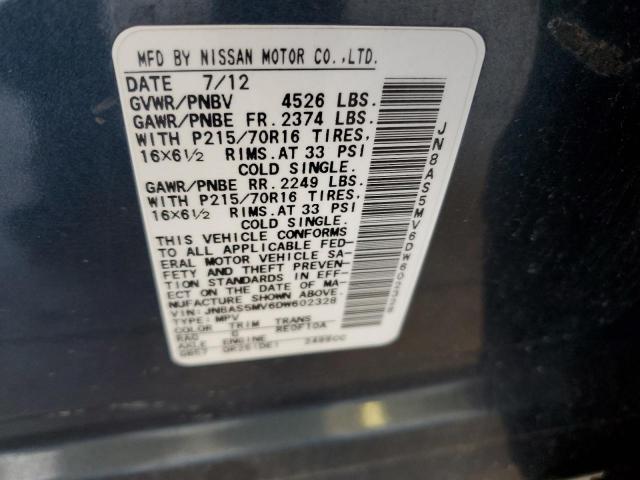 2013 NISSAN ROGUE S - JN8AS5MV6DW602328