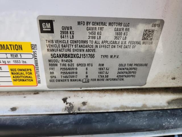 2016 BUICK ENCLAVE #3287786116