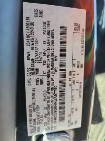 2022 FORD ESCAPE SE #3286676306