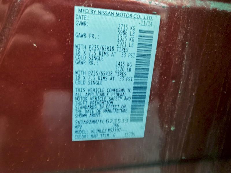 2015 NISSAN PATHFINDER #3305397334