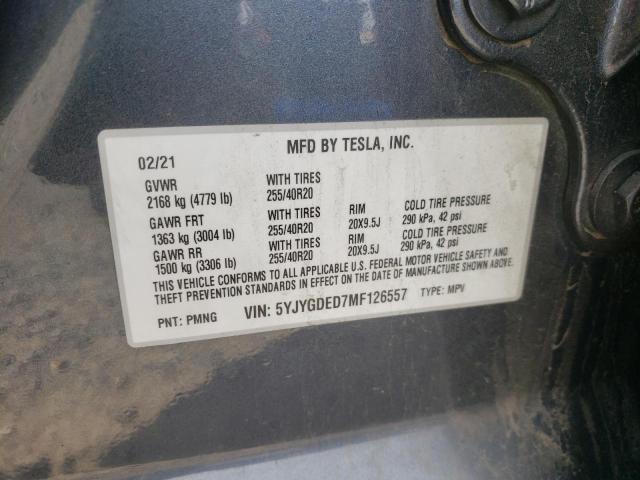 2021 TESLA MODEL Y #3303707534