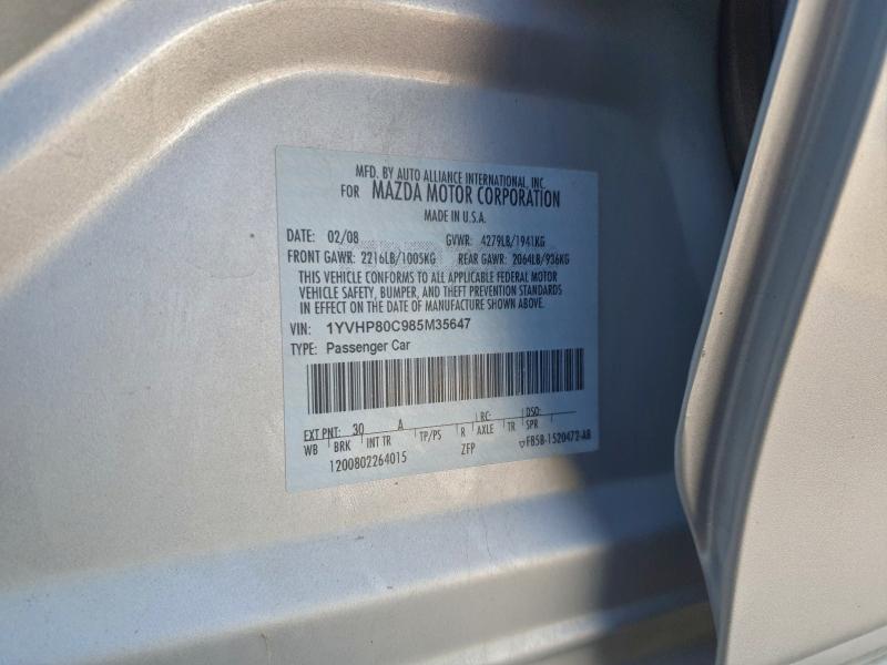 2008 MAZDA 6 I #3300649919