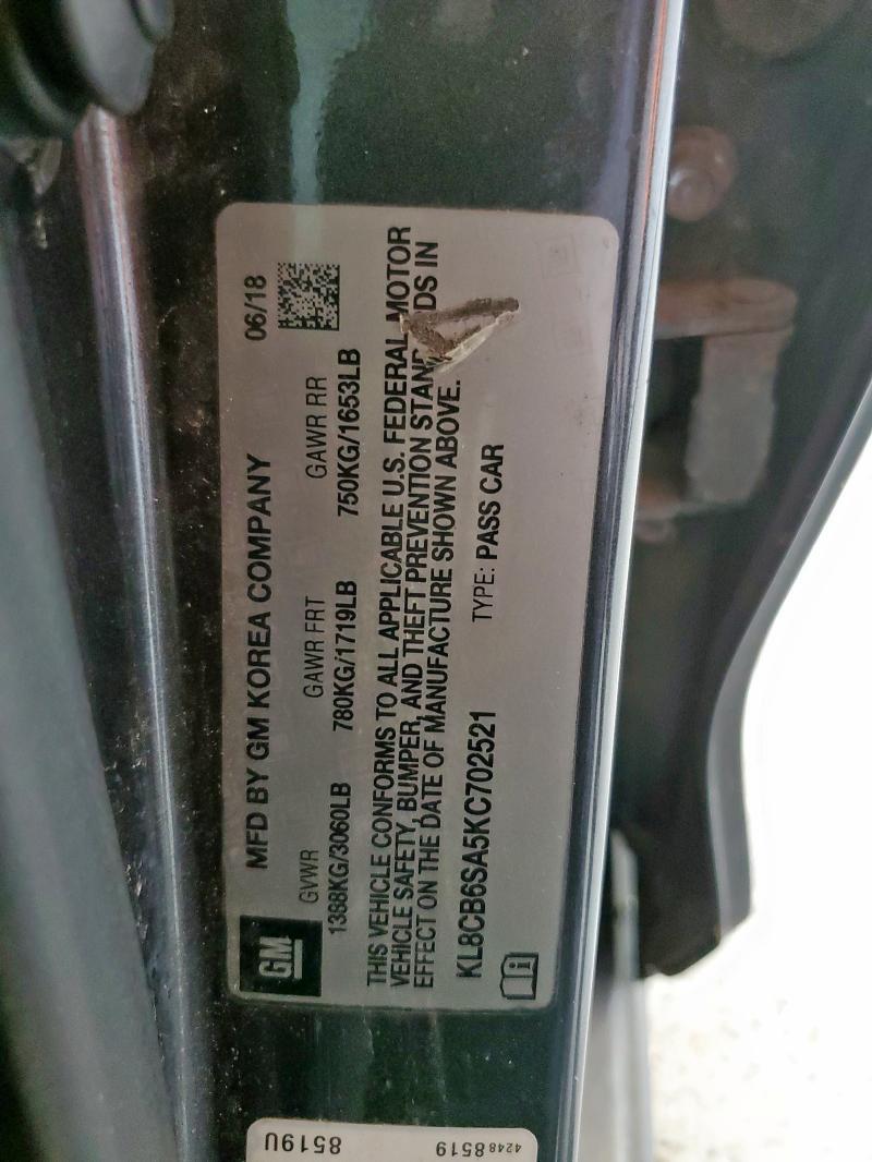 2019 CHEVROLET SPARK LS #3301653673