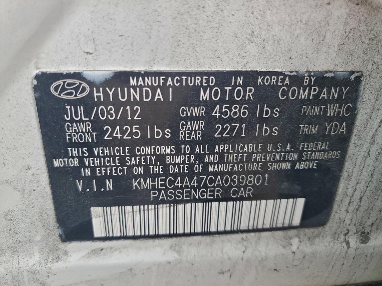 HYUNDAI SONATA HYBRID