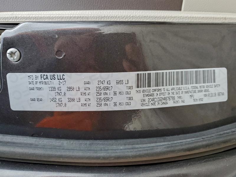 2017 CHRYSLER PACIFICA T #3301609679