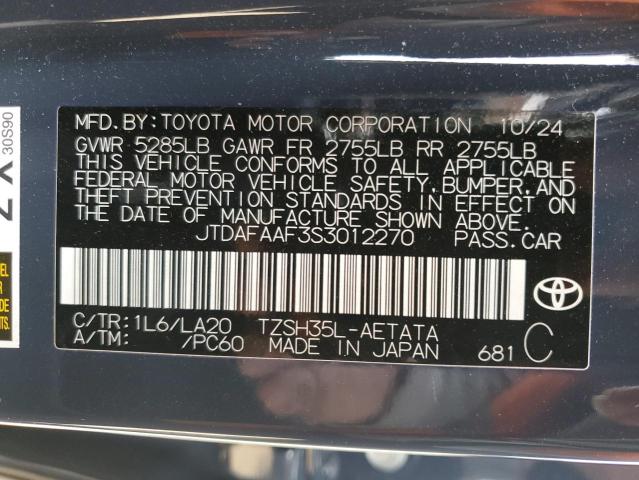 2025 TOYOTA CROWN PLAT #3301791371