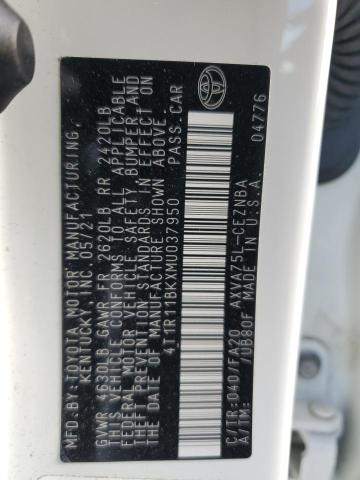 2021 TOYOTA CAMRY LE #3281475011