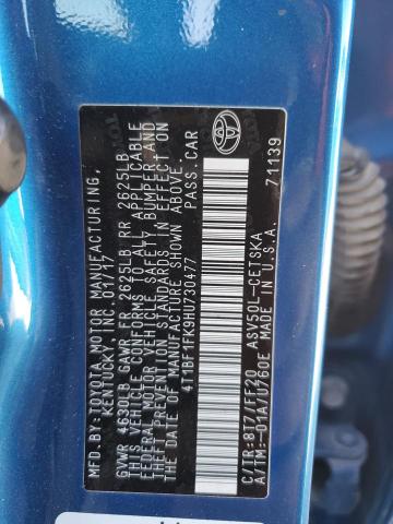 2017 TOYOTA CAMRY LE - 4T1BF1FK9HU730477