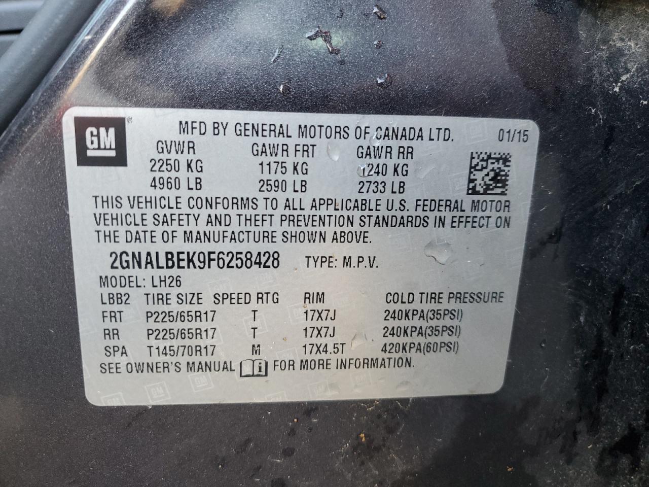 CHEVROLET EQUINOX LT