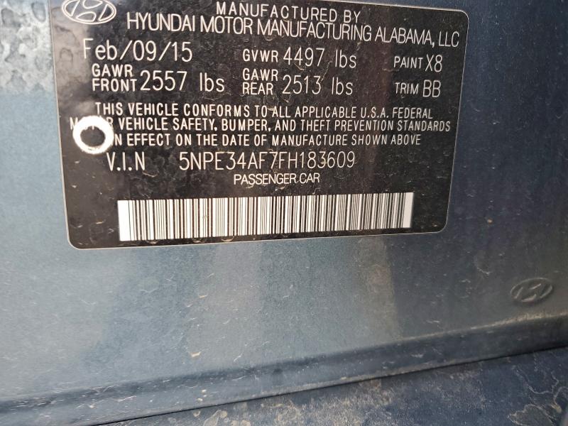 2015 HYUNDAI SONATA SPO #3297910811