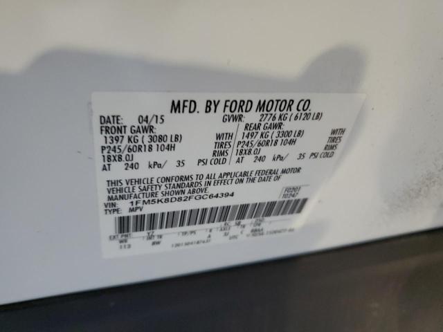 2015 FORD EXPLORER X #3292397285