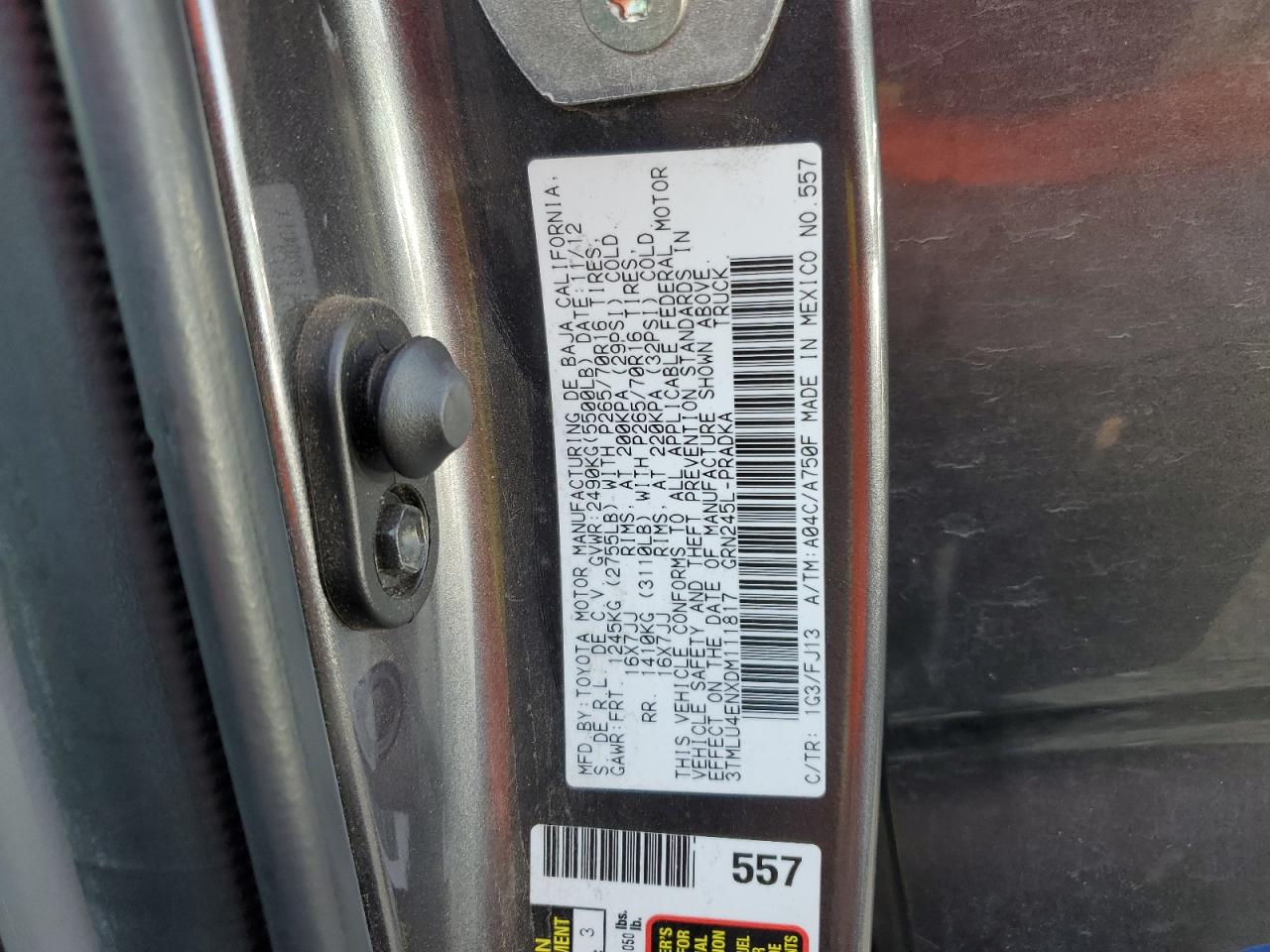 TOYOTA TACOMA DOUBLE CAB