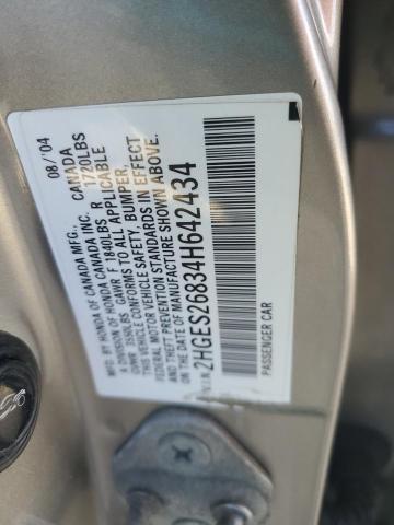 2004 HONDA CIVIC EX #3292379281