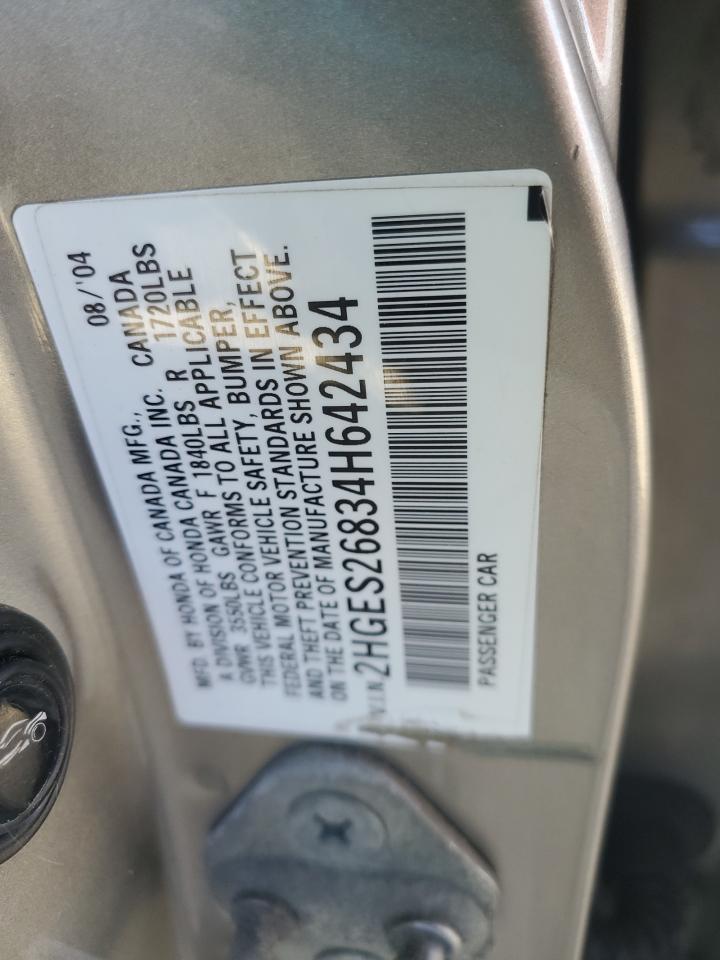 Lot #3292379281 2004 HONDA CIVIC EX