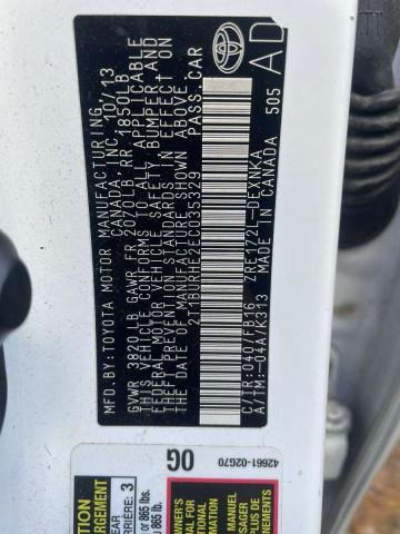 2014 TOYOTA COROLLA L - 2T1BURHE2EC035329