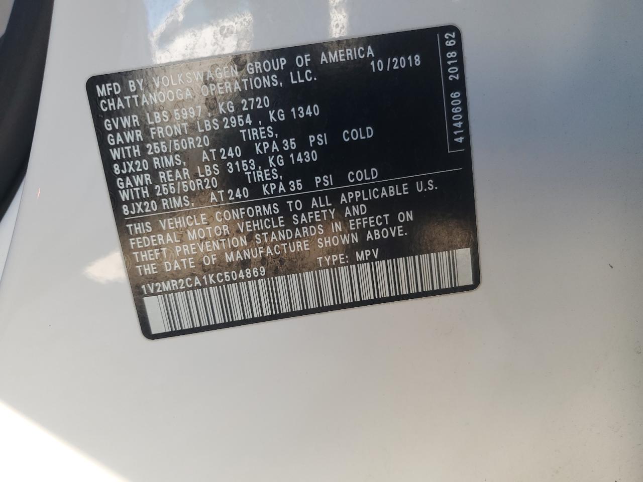 VOLKSWAGEN ATLAS SEL