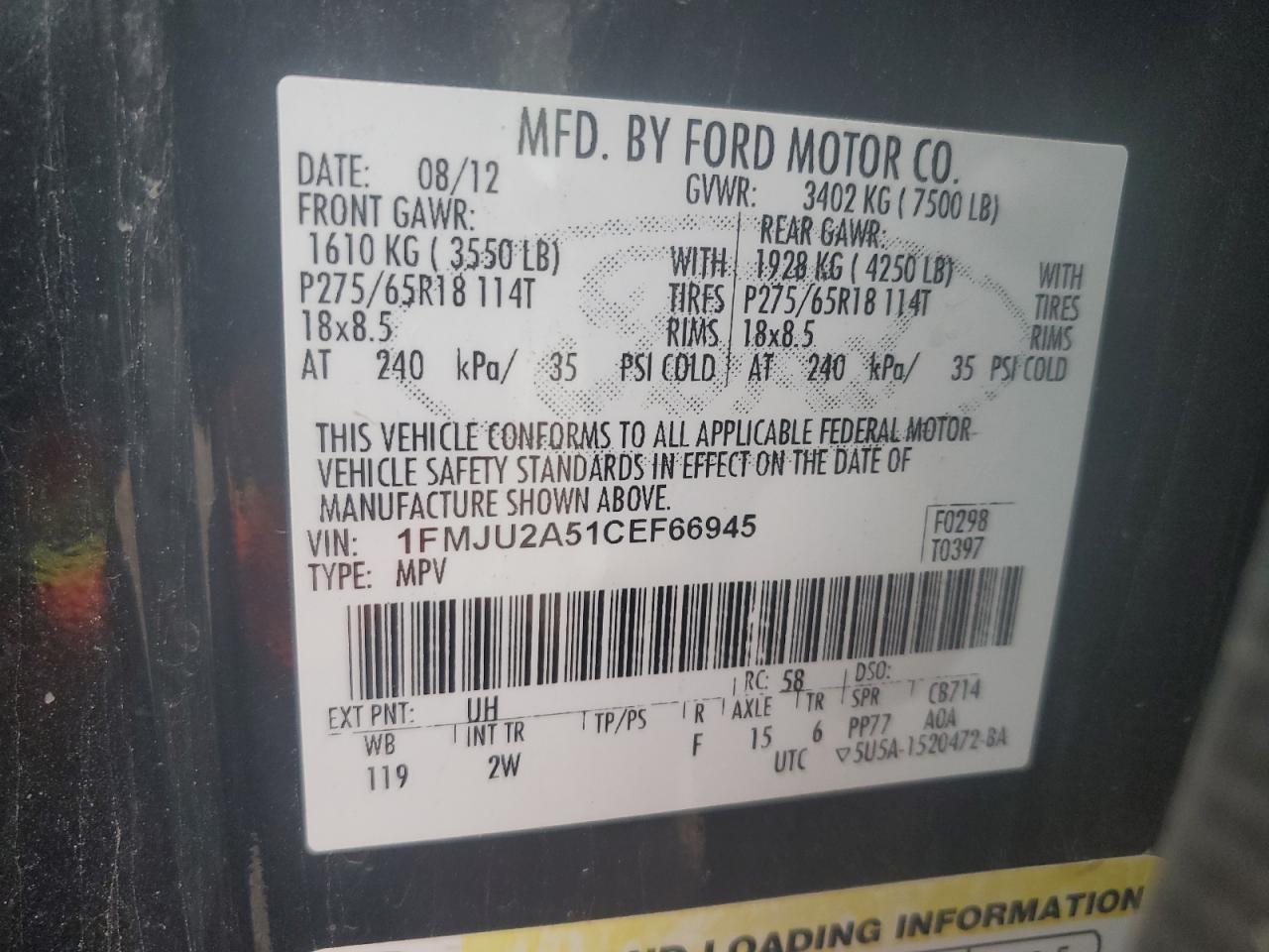 FORD EXPEDITION LIMITED