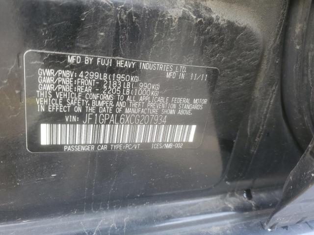 2012 SUBARU IMPREZA SP #3304515466