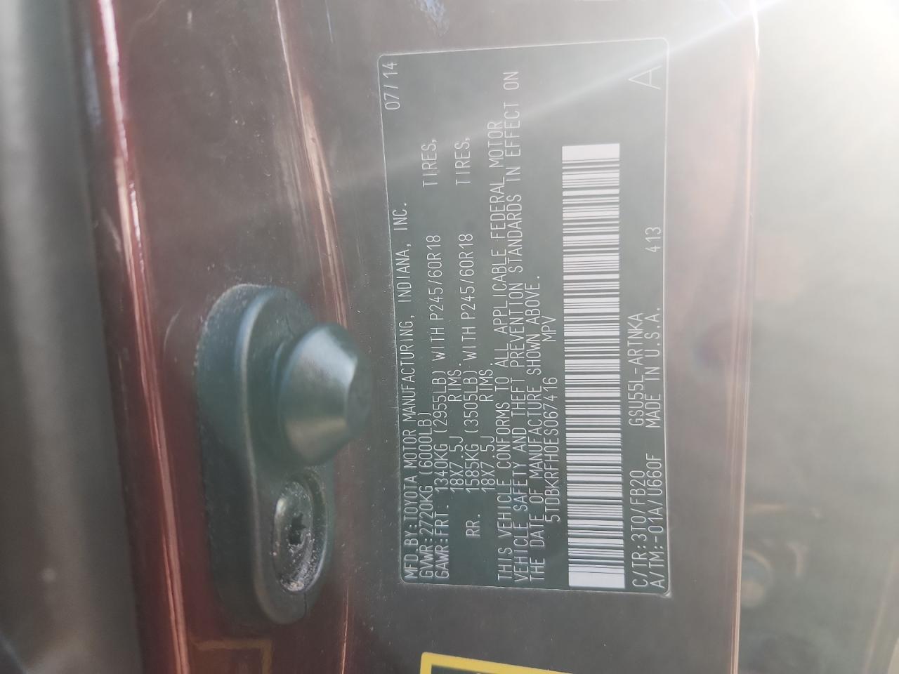 TOYOTA HIGHLANDER LE