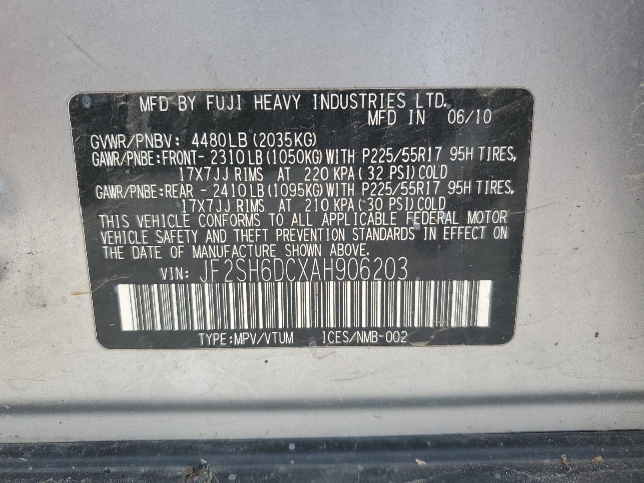 SUBARU FORESTER 2.5X LIMITED