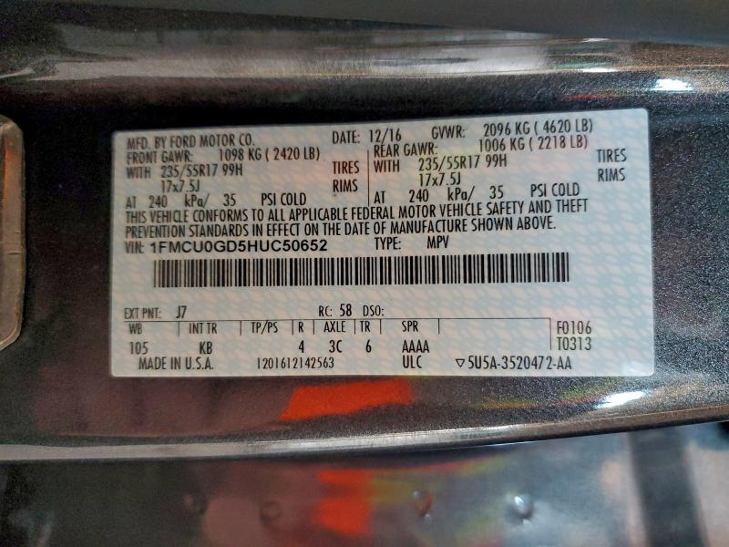 2017 FORD ESCAPE SE #3297888816