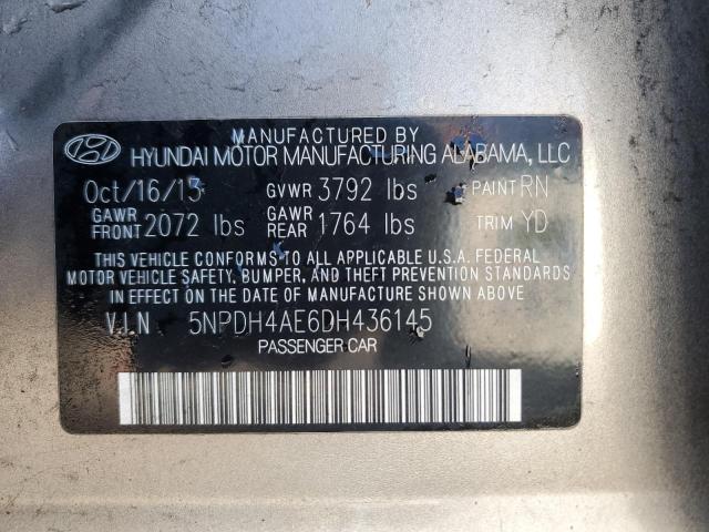 2013 HYUNDAI ELANTRA GL #3298061147