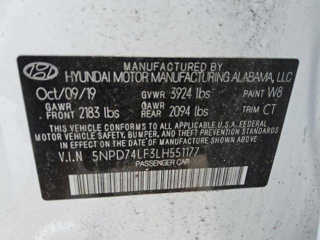 2020 HYUNDAI ELANTRA SE #3304602461