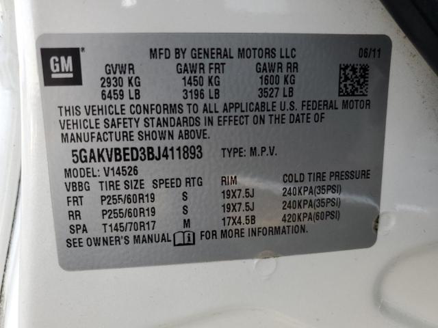 2011 BUICK ENCLAVE CX #3303727465
