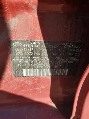 2013 HYUNDAI ELANTRA GL #3296984844