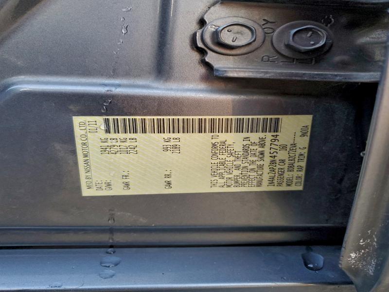 2011 NISSAN ALTIMA BAS #3310472068