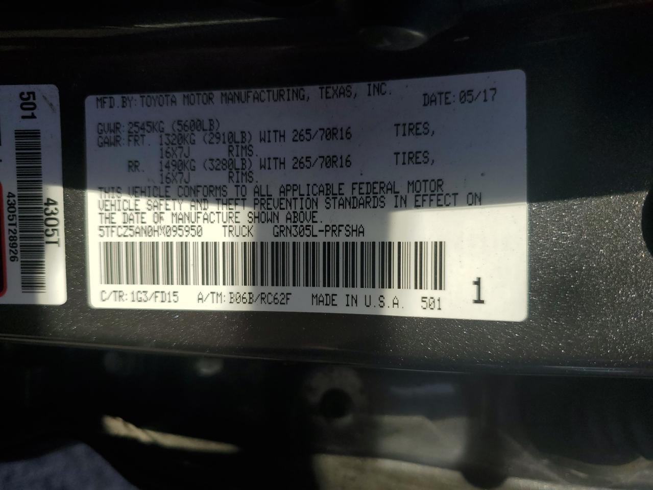 TOYOTA TACOMA DOUBLE CAB