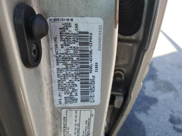 2002 TOYOTA CAMRY LE #3293288440