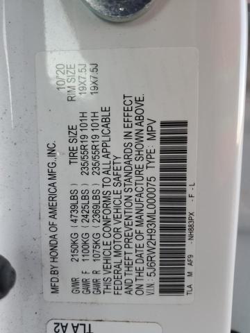 2021 HONDA CR-V TOURI #3290284230