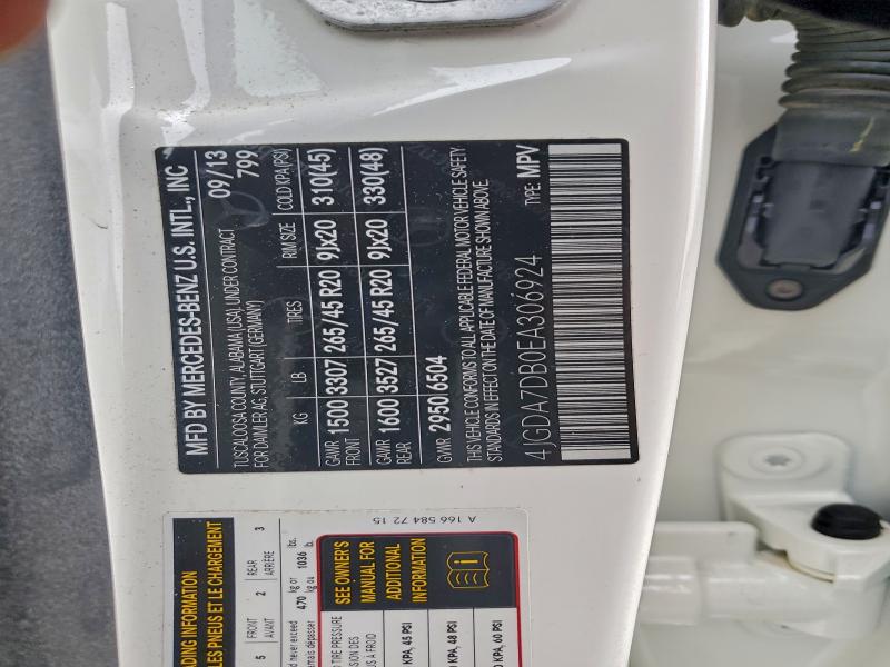 2014 MERCEDES-BENZ ML 550 4MA #3298046145