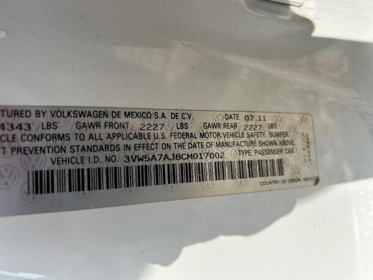 VOLKSWAGEN JETTA GLI