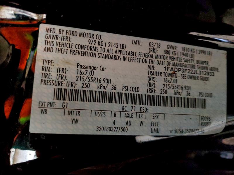 2018 FORD FOCUS SE #3297888782