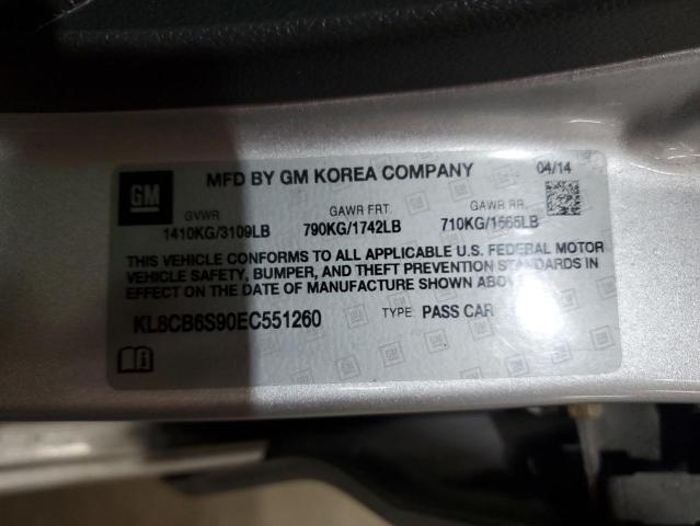 2014 CHEVROLET SPARK LS #3278831284