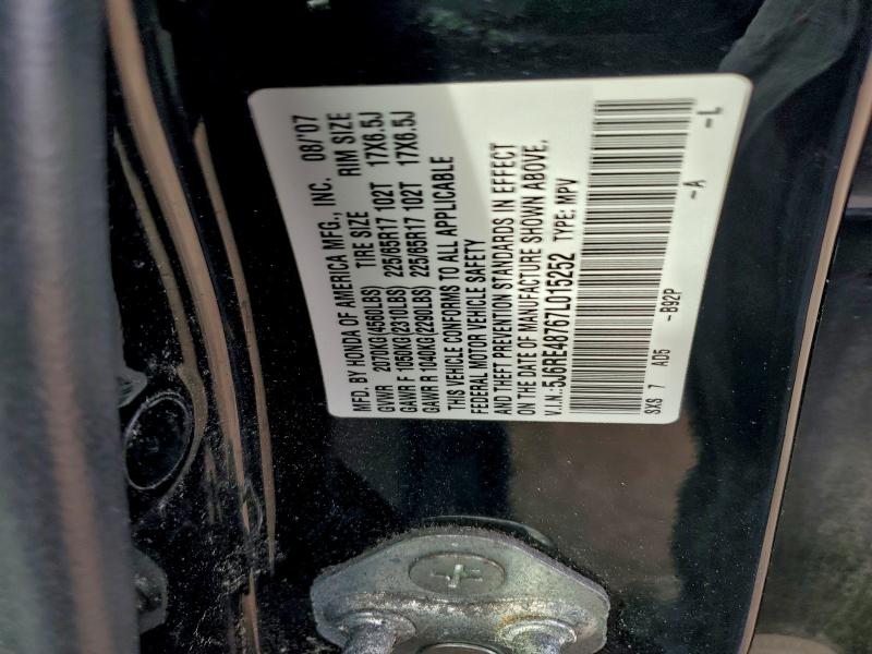 2007 HONDA CR-V EXL #3301662656