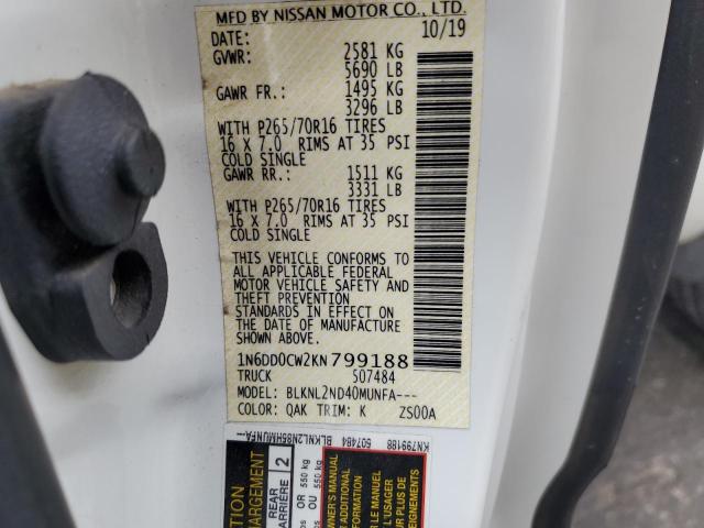 2019 NISSAN FRONTIER #3298255036